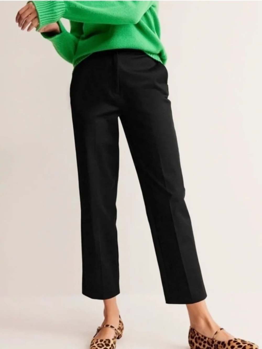 EUC – Boden – Hampshire 7/8 Ponte Trousers – Black – 12R